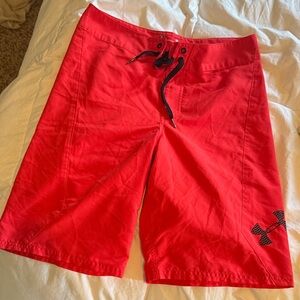Under Armour Bright Red Swim Shorts